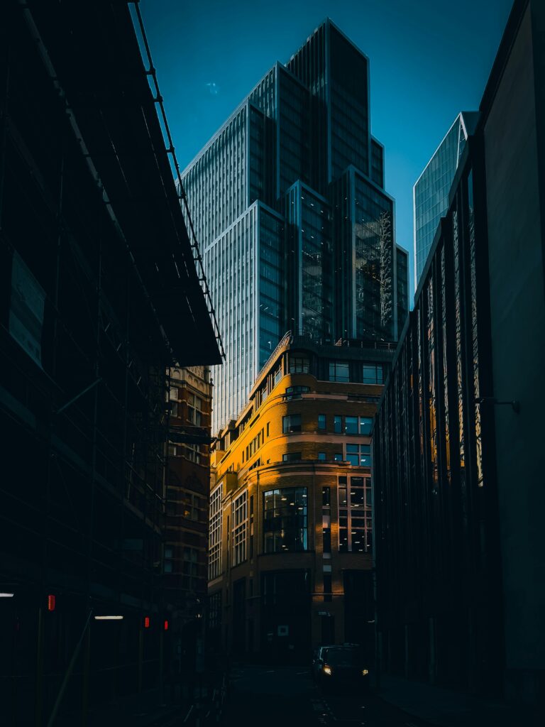 Free stock photo of architecture, bank, blue